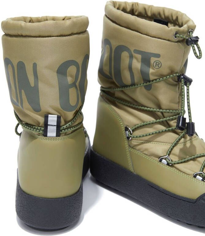 Moon Boot Sneeuwlaarzen met logoprint Groen