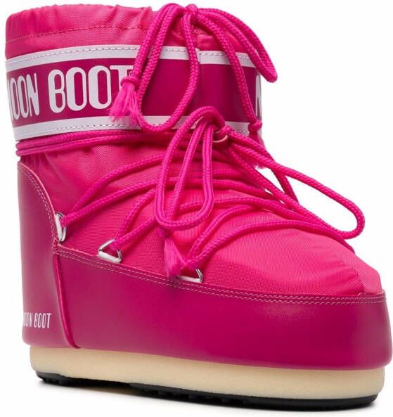 Moon Boot Snowboots met logoprint Roze