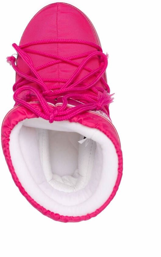 Moon Boot Snowboots met logoprint Roze