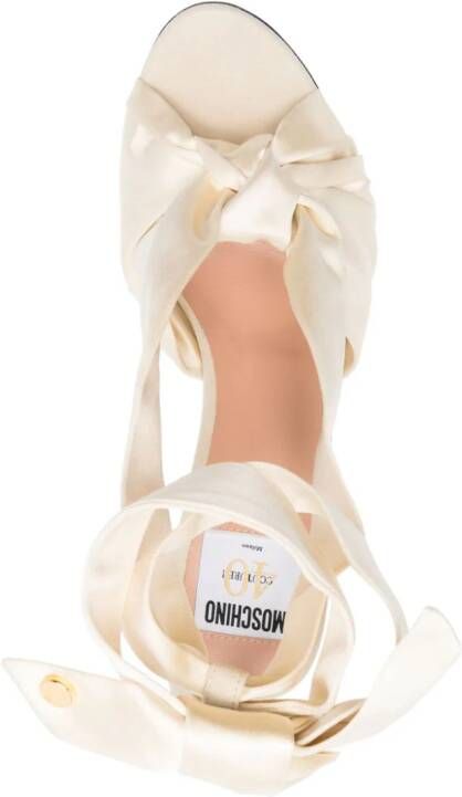 Moschino 105 mm suède sandalen Beige