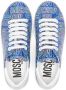 Moschino Kids all-over logo print sneakers Blauw - Thumbnail 3