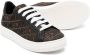 Moschino Kids Canvas slippers met logo jacquard Bruin - Thumbnail 2