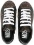 Moschino Kids Canvas slippers met logo jacquard Bruin - Thumbnail 3