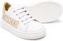 Moschino Kids Leren sneakers Wit - Thumbnail 2