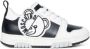 Moschino Kids Leren sneakers met logoplakkaat Wit - Thumbnail 2