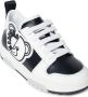 Moschino Kids Leren sneakers met logoplakkaat Wit - Thumbnail 4