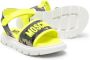 Moschino Kids Sandalen met geborduurd logo Geel - Thumbnail 2