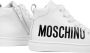 Moschino Kids Leren sneakers met logoprint Wit - Thumbnail 3