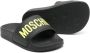 Moschino Kids Slippers met logoprint Zwart - Thumbnail 2