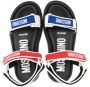 Moschino Kids Sandalen met klittenband Zwart - Thumbnail 3