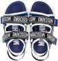 Moschino Kids Sandalen met klittenband Blauw - Thumbnail 3