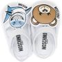 Moschino Kids Sandalen met klittenband Wit - Thumbnail 3