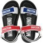 Moschino Kids Sandalen met klittenband Zwart - Thumbnail 3