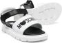 Moschino Kids Sandalen met logoprint Zwart - Thumbnail 2