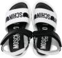 Moschino Kids Sandalen met logoprint Zwart - Thumbnail 3