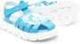 Moschino Kids Sandalen met teddybeer-applicatie Blauw - Thumbnail 2