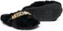 Moschino Kids Sandalen van imitatiebont Zwart - Thumbnail 2