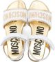 Moschino Kids Sandalen verfraaid met logo Wit - Thumbnail 3