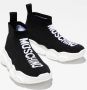 Moschino Kids Sneakers met logo Zwart - Thumbnail 2