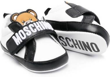 Moschino Kids Sneakers met logoprint Wit