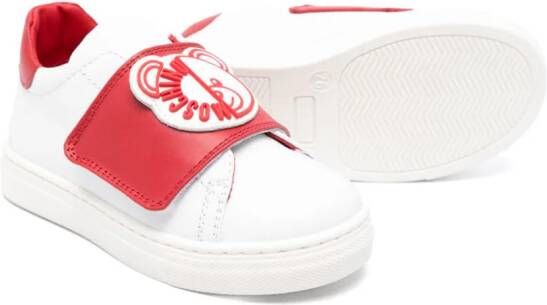 Moschino Kids Sneakers met teddybeer-applicatie Wit