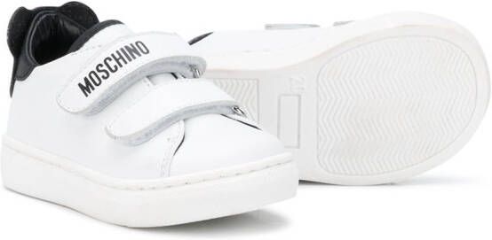 Moschino Kids Sneakers met teddybeer patch Wit