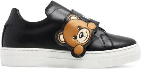 Moschino Kids Sneakers met teddybeerpatch Zwart