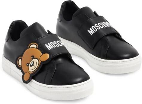 Moschino Kids Sneakers met teddybeerpatch Zwart