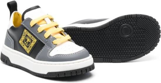 Moschino Kids Sneakers met vraagteken patroon Zwart