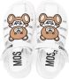 Moschino Kids Leren sandalen Wit - Thumbnail 3