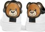 Moschino Kids Teddy Bear leren sneakers Wit - Thumbnail 3