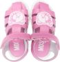 Moschino Kids Teddy Bear leren sandalen Roze - Thumbnail 3