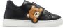 Moschino Kids Teddy Bear leren sneakers Zwart - Thumbnail 2