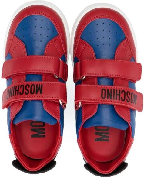 Moschino Kids Teddy Bear low-top sneakers Rood
