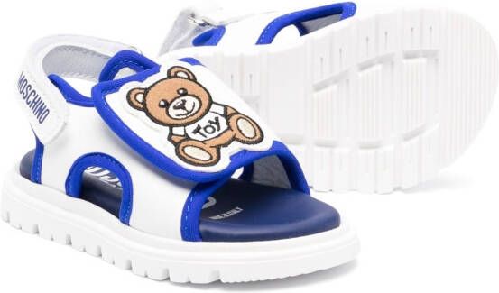 Moschino Kids Leren sandalen Wit