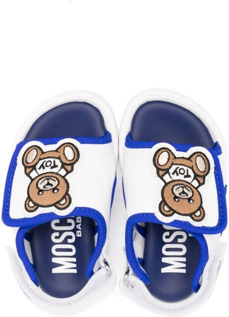 Moschino Kids Leren sandalen Wit