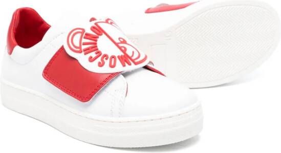 Moschino Kids Sneakers met teddybeerprint Wit