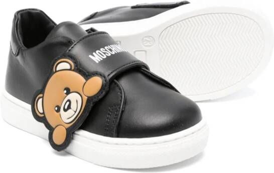 Moschino Kids Sneakers met teddybeerprint Zwart