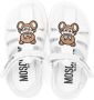 Moschino Kids Teddy Bear sandalen met klittenband Wit - Thumbnail 3