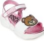 Moschino Kids Leren sandalen Wit - Thumbnail 4