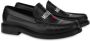Moschino Leren loafers met logoprint Zwart - Thumbnail 2