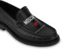 Moschino Leren loafers met logoprint Zwart - Thumbnail 3