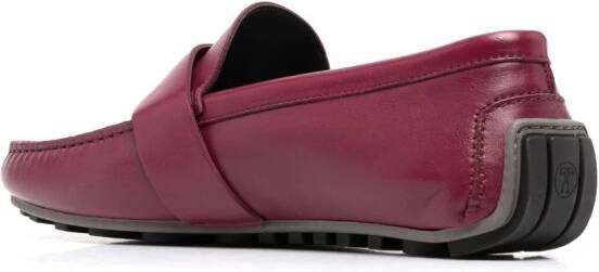 Moschino Leren loafers Paars