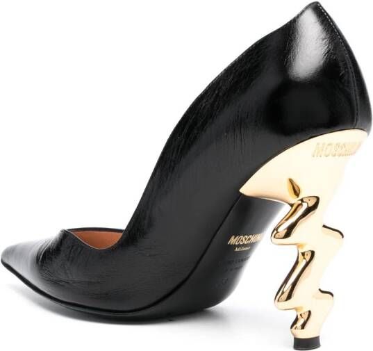 Moschino Leren pumps Zwart