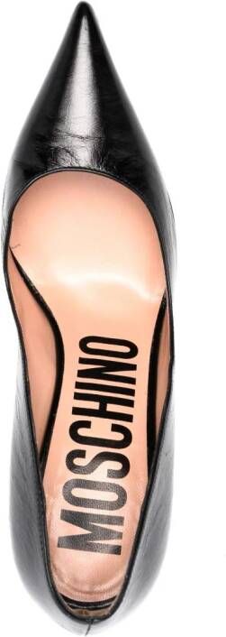 Moschino Leren pumps Zwart