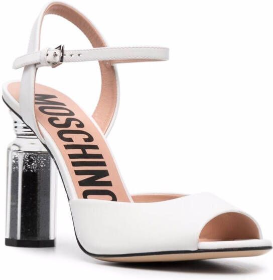 Moschino Leren sandalen Wit