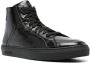 Moschino Leren sneakers met logopatch Zwart - Thumbnail 2