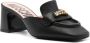 Moschino Leren loafer muiltjes met logo Zwart - Thumbnail 2