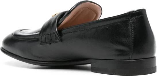 Moschino Leren loafers Zwart