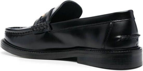 Moschino Loafers met logoplakkaat Zwart